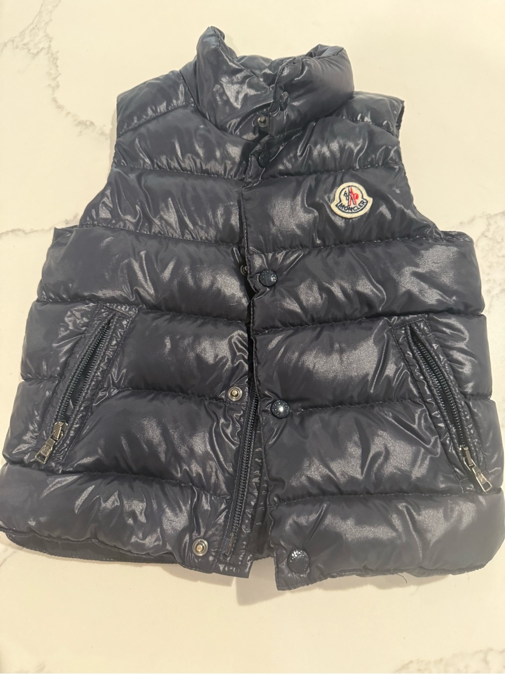 Moncler Navy Blue Puffer Vest Kids 2 From Pet Friendly Home